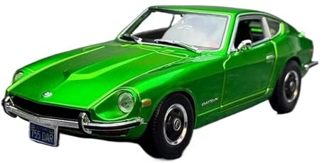 ZHRDWE Copie Fidèle l'Origine Modèle Réduit De Voiture en Alliage Moulé sous Pression Échelle 1/18 pour Datsun 240Z 1971 Collection De Cadeaux Maquette Voiture(Vert)