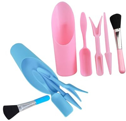 DOITOOL 2 Ensembles Kit Jardinage Plantes Grasses Outils Transplantations Doux Pelle et Seau Mini Kit Entretien Fleurs Compatible Terrarium et Bonsaï Accessoires Polyvalents pour Sols