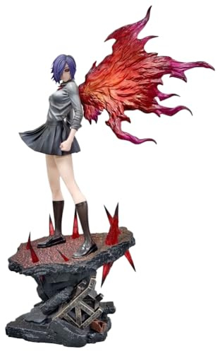 Jiumaocleu Anime Kirishima Toka Figur, große Größe, 37 cm, Kirishima Toka Actionfigur, 2 Kopfwechsel, PVC-Modell, handgefertigte Sammelfigur