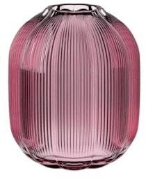 Villeroy & Boch – Fleur Gifts jarrón, Altura: Aprox. 19 cm, Lila, jarrón Floral de Cristal para Ramos medianos, Cristal