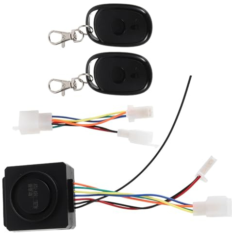Toyvian Sistema Antirrobo Alarma y Mando a Distancia para Motocicletas y Bicicletas Eléctricas 36-72v, Interruptor de Relé Portátil para Uso Urbano y Rural