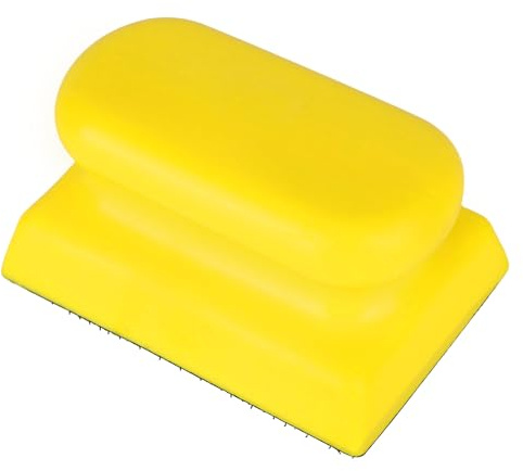 Hook and Loop Hand Sanding Block, 9.5x6.6cm/3.74x2.6in Manual Sanding Pad Sandpaper Holder Non-Slip Hand Sander Tool for Wood Furniture Restoration Home Arts Crafts Drywall Smoothing
