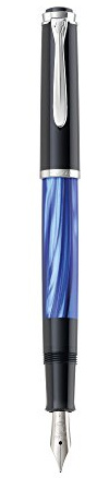 Pelikan M205 Füllhalter Classic 205 F in Geschenkbox, marmoriert blau