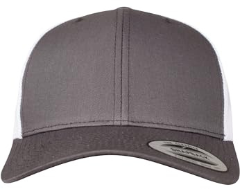 Flexfit Unisex Retro Trucker 2-Tone Baseballkappe, Darkgrey/Wht, One Size