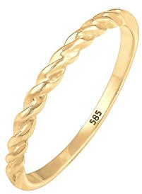 Elli Premium Damen-Stapelring 14_k_(585) 0609280417
