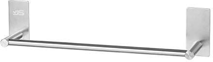 Self Adhesive Single Towel Rail,Stainless Steel Bathroom Towel Holder Tack 40 cm / 15.75 inches,Towel Rails Wall Mounted for Kitchen Bathrooms