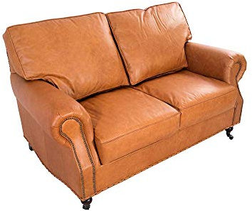 Vintage Line Loungesofa Wales Columbia Brown Clubsofa Sofa Ledersofa Echtleder