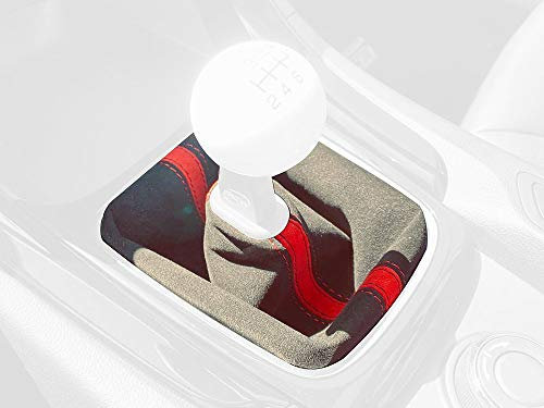 RedlineGoods Schaltsack Manschette kompatibel mit Holden Commodore VF 2013-17. Maßgeschneidert - Nicht universell. Echtes Top Qualitat Italienisches Alcantara. Schwarz mit Blauem Faden