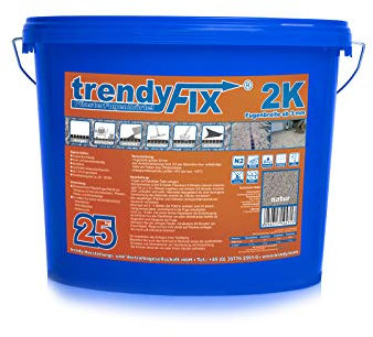 Mortier de joints de pavés 2K TrendyFIX - Charge de trafic moyenne - 25 kg (sable)