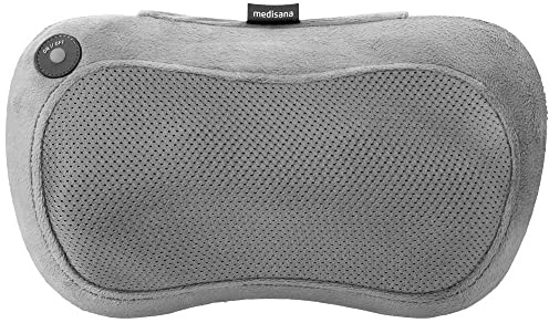 medisana MC 250 Shiatsu-Massagekissen, Massagegerät mit Wärmefunktion, Ideal für Nacken, Schulter, Rücken & Beine, 4 rotierende Massageköpfe inkl. Rotlichtfunktion, Ideal für Unterwegs