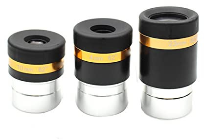 JUIYU Teleskop-Zubehör-Set Okular-Teleskop-Sets HD-Weitwinkel-62-Grad-Objektiv 4 mm 10 mm 23 mm beschichtet for 1,25-Zoll-Astronomie-Teleskop Teleskop-Kamera