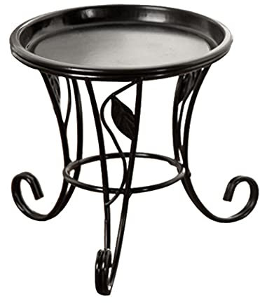 Supporto per piante da interno - Supporti alti per piante in ferro battuto per esterni - Espositore ad angolo per impieghi gravosi, portavasi per fioriere, decorazioni artistiche per l'ufficio Tioheam