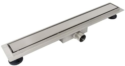 Badland Duschrinne Edelstahl Komplettset DUPLEX 120 cm Silber 2in1 Dusche Durchmesser Abflussrinne Bodenablauf