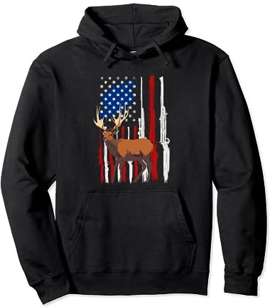 Jäger Hirsch Elch Bock jagen Elkaholic Pullover Hoodie