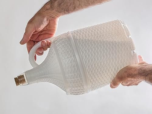 Garrafa Garrafón Cristal 5 Litros Forrado Plástico Duro Resistente Único En El Mercado Marca Registrada (14)