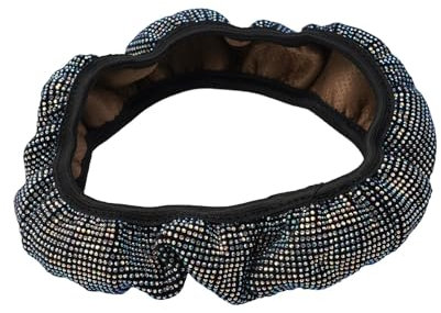 Lenkradbezug Kristall-Auto-Lenkradbezug Für Frauen Und Mädchen Süßer Glitzer-Lenkradbezug Mit Bling-Strass-Diamant-Auto-Lenkradschutz Lenkradhülle