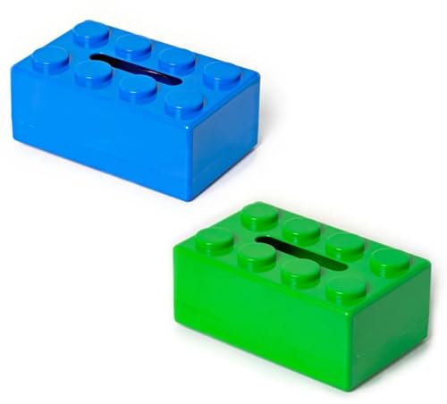 Kosmetiktücher Box Baustein-Taschentuchbox, Wandmontage, kreative Taschentuchbox, Badezimmer, Gesichtstücher, kein Loch, Papierhalter, Desktop-Organizer für Esszimmer Badezimmer Schlafzimmer(Set B)