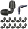 10 Piezas de 16mm Conectores de Manguera de Riego Accesorios de Riego por Goteo Conectores de Codo Accesorios de Riego por Goteon Tubería de Goteo Conectores de Púas para Césped, Jardí