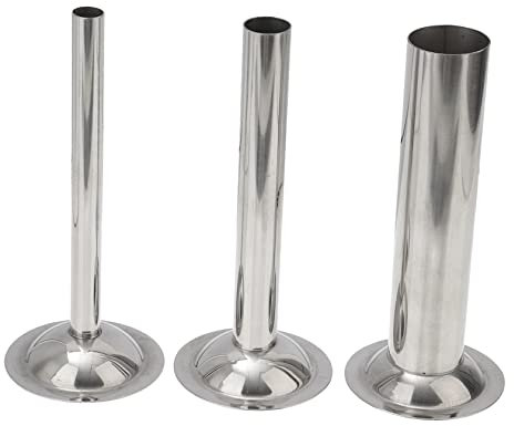 Ciieeo 3pcs Stainless Steel Sausage Stuffer Filler Machine Tube Kit Sausage Filler Tube for Mincer Machine for Making Bratwurst