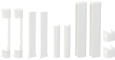 10pz - Coperture per cerniere ferramenta ROTO NX per finestre e porte finestre in pvc - BIANCO