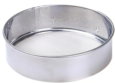 Cabilock Setaccio Per Farina in Acciaio Resistente Setaccio Maglie Fine Da Filtro Per Dolci e Ingredienti in Polvere