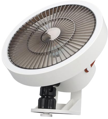 Xiuganpo Kleiner Wand Halterung Ventilator, an der Wand Befestigter Oszillieren der Ventilator mit Nachtlicht 3 Geschwindigkeiten, 5 Klingen, 3,5 Stunden Nutzungszeit, Ruhige Eck