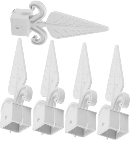 NUOBESTY 10pcs Fence Topper Finials Pointed Garden Gate Decorative Finials for Outdoor Fencing Accessory