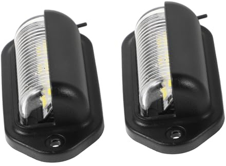 Ciieeo 2 pezzi Luci LED per Targa Auto Alta Luminosità Luci Marker per Camion e Compatibili con Rv e Veicoli Installazione Facile Illuminazione Intensa e Visibilità Ampia