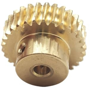 GuidNaurys 2 Modulo 20 Denti Ingranaggio a vite senza fine 12mm Foro interno Pignone a vite senza fine cilindrico in rame Pignone a turbina a gradini 2M 20T angolo