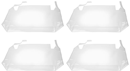 Clear Chair Covers - 4 Pack PVC Slipcovers, Multi Size Waterproof Stain Resistant Seat Protectors, Durable Transparent Design | Ideal for Kitchen Parties Holiday Events Daily Dining Furniture