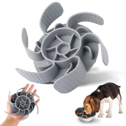 Dfuqanb Ciotola anti-imbracatura per cani, ciotola lenta per cani, mangiare lentamente, cibo secco, ciotola per cani, inserto per ridurre l'eccesso di cibo, tagliabile per gatti
