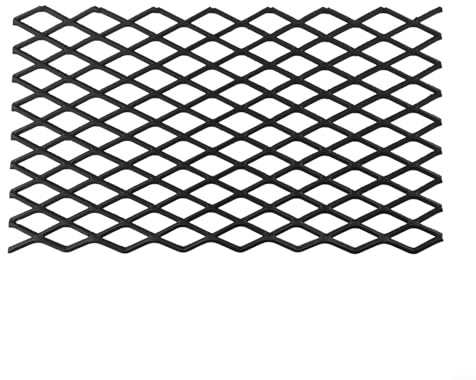 HanOaki Fireplace Grate Ember Retainer, For Wood Burning Fireplaces Heavy Duty Steel Ember Catcher Mesh For Indoor Outdoor Use Black(7.5 * 11.8 Inch)