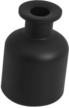 BESPORTBLE Botella Difusora de Vidrio 150 Ml Mate Negra, Frasco para Aromaterapia sin Llama, Material Vidrio Estable, Adecuado para Decoración y Uso Hogar, 1 Unidad