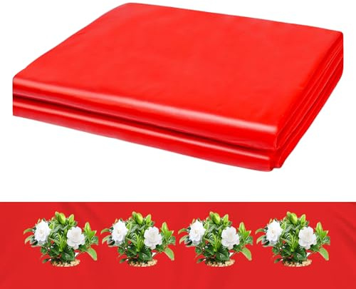 Generico Pacciame da Giardino - Multifunzionale Impermeabile - Pellicola per Giardino in Pacciame Rosso Sbalzato,Pomodori Peperoni Patate Melanzane Serra Fattoria