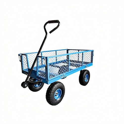 Chariot À Plateforme Pliable À 4 Roues, Chariot Portatif for Le Déménagement, La Logistique, Le Jardinage Et Le Transport Industriel, Capacité De 250 Kg