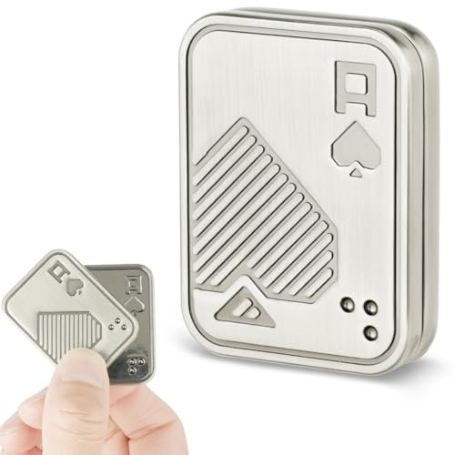 CATZUM Fidget Toys Slider, Metal Poker Fidget Slider, Magnetisches Zappelspielzeug für Erwachsene, EDC Metall Fidget Slider, ADHS Autismus Angst Stressabbau, Haptische Dekompression
