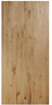 ABL HOLZ-ZENTRALE Tischplatte Massivholz Eiche 4cm Stark - 160x80x4 cm mit gerade Kante - Echtholz Tischplatte für Esstisch & Schreibtisch – Natur Geölt - Premium Qualität