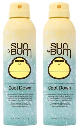 Sun Bum Cool Down Hydrating After Sun, 6 oz - After Sun Spray (2 Pack)