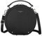 David Jones - Damen Runde Umhängetasche - Frauen Kreis Tasche PU Leder - Elegante Crossbody Bag - Top Griff Schultertasche - Schicke Kleine Handtasche - Clutch Pochette Abendtasche Mode - Schwarz