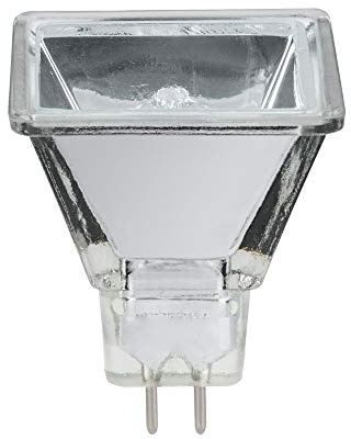 Ampoule halogène Quadro 20 W GU5,3 2000 h Argent Carré Blanc Chaud 2900 K Intensité variable 75°