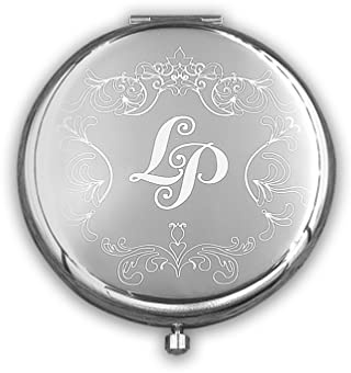 Handspiegel mit Gravur Farbe Silber