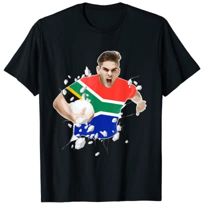 Südafrika Rugby-Trikot | Spieler-Ausrüstung, Kleidung, Rugby-Fans T-Shirt