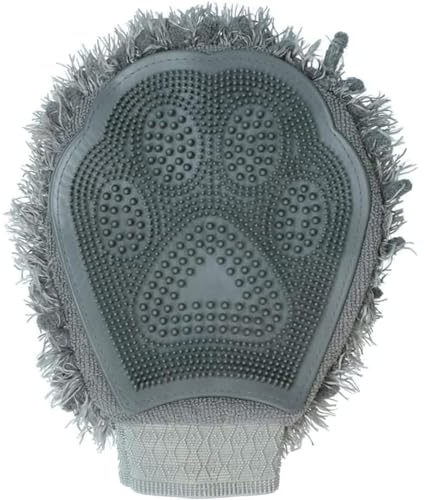 Royal Dry Hundehaarhandschuh 24 x 18 cm – Tierhaarentferner – Hundebürste – entfernt mühelos Loses Haar – trocknet schnell – Chenille-Mikrofaser