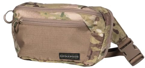 Eberlestock Bando Bag - Tactical Men's Fanny Pack w/Adjustable Waist Belt, Zippered Pockets, Compact Lightweight Belt Bag, Everyday Hip Pouch for Travel Outdoor Running Hunting, Multicam