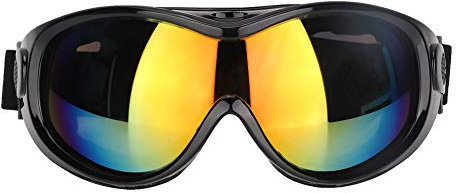 Hundesonnenbrille, Hundebrille, UV-Schutz, Windschutz, Staubschutz, Augenschutz Für Mittelgroße Und Große Hunde(Schwarz)