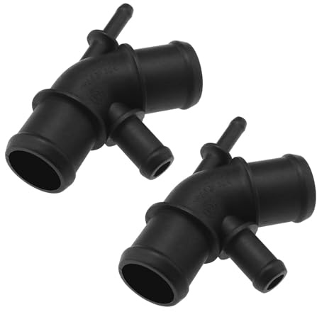 eMagTech Flangia per tubo di raffreddamento 1J0121087C compatibile con VW compatibile con Audi A3 a 4 vie radiatore tubo refrigerante flangia acqua di raffreddamento