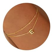 TINGN Armband Damen Gold, 18K Gold Gefüllte Armband mit Buchstaben E Armband Personalisiertes Armkette Damen Gold Armbänder für Frauen Mädchen Gold Schmuck Geschenke für Frauen Teenager Mädchen