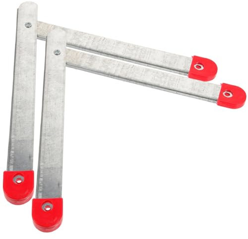 ARTIBETTER 2 Sätze Klapp-Trittleiter-Scharnier-Ersatzsatz Aluminium-Fischgräten-Leiter-Spurstange Klapp-Trittleiter-Scharnier-Befestigungsleiter-Zubehör Silber