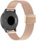 CUNUJIX Ersatz für Garmin Venu 3S/Venu 2S/ Vivoactive 4S/Vivomove 3S Armband,18mm Metall Masche Edelstahl Uhrenarmband Ersatzband für Garmin Forerunner 255S/265S Damen Herren