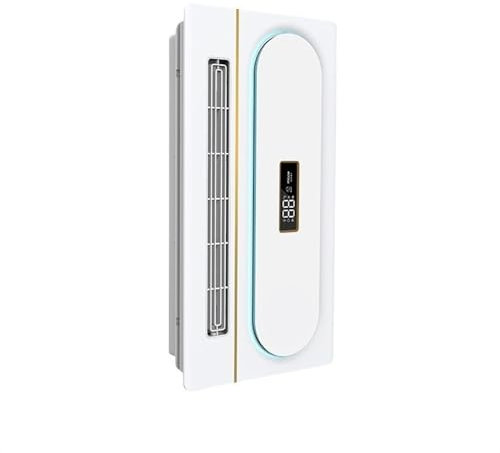 Extractor de aire Ventilador de escape con iluminación, calentador integrado, máquina de calefacción for baño, ventilador de ventilación potente Rectangular de techo integrado Ventilador de escape